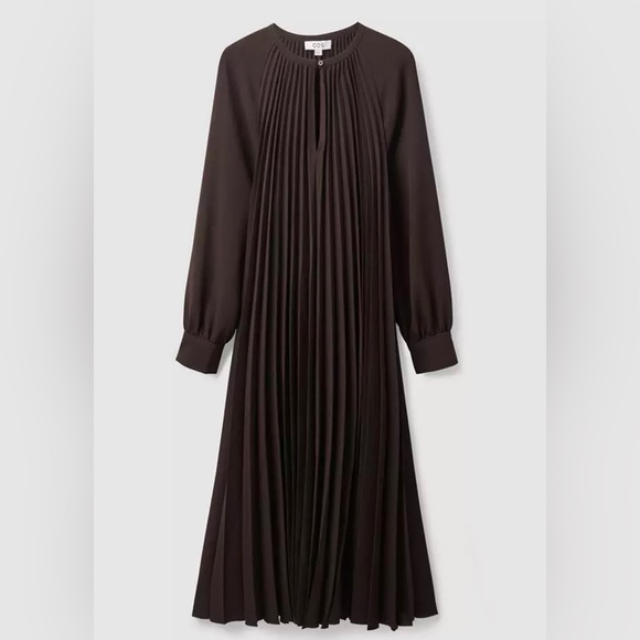 COS A-Line Pleated Dress - Picture 3 of 6